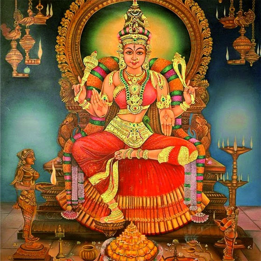 Bhuvaneshwari seated on the heavenly throne.
blog about Yoga, Tantra, Kashmir Shaivism, Advaita Vedanta and Hindu spirituality
