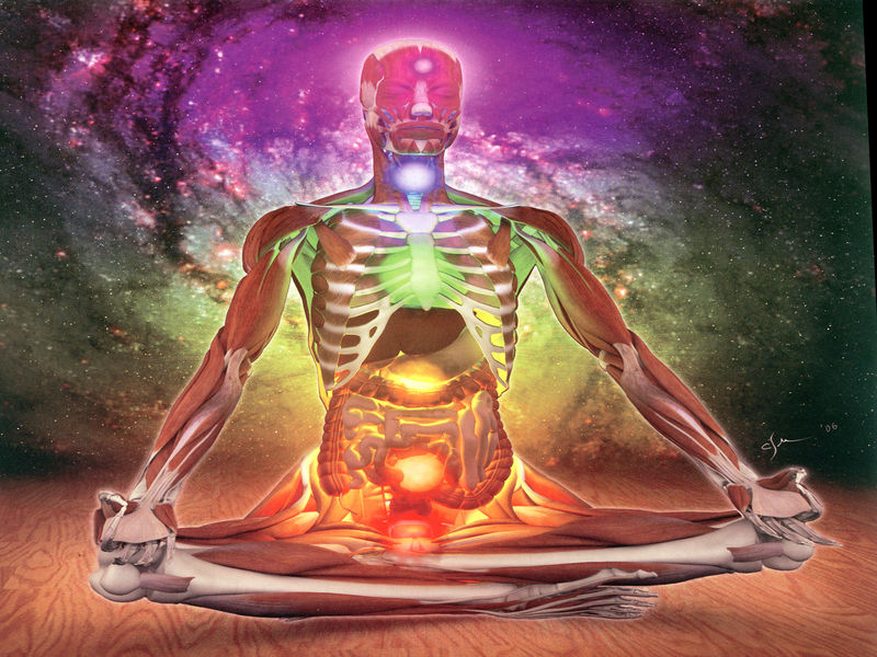 Sublimation allows to activate the seven chakras