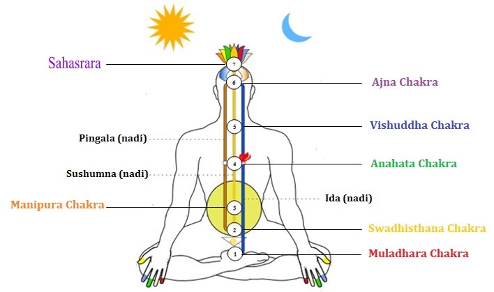 The energy that circulates through the sushumna nadi within us