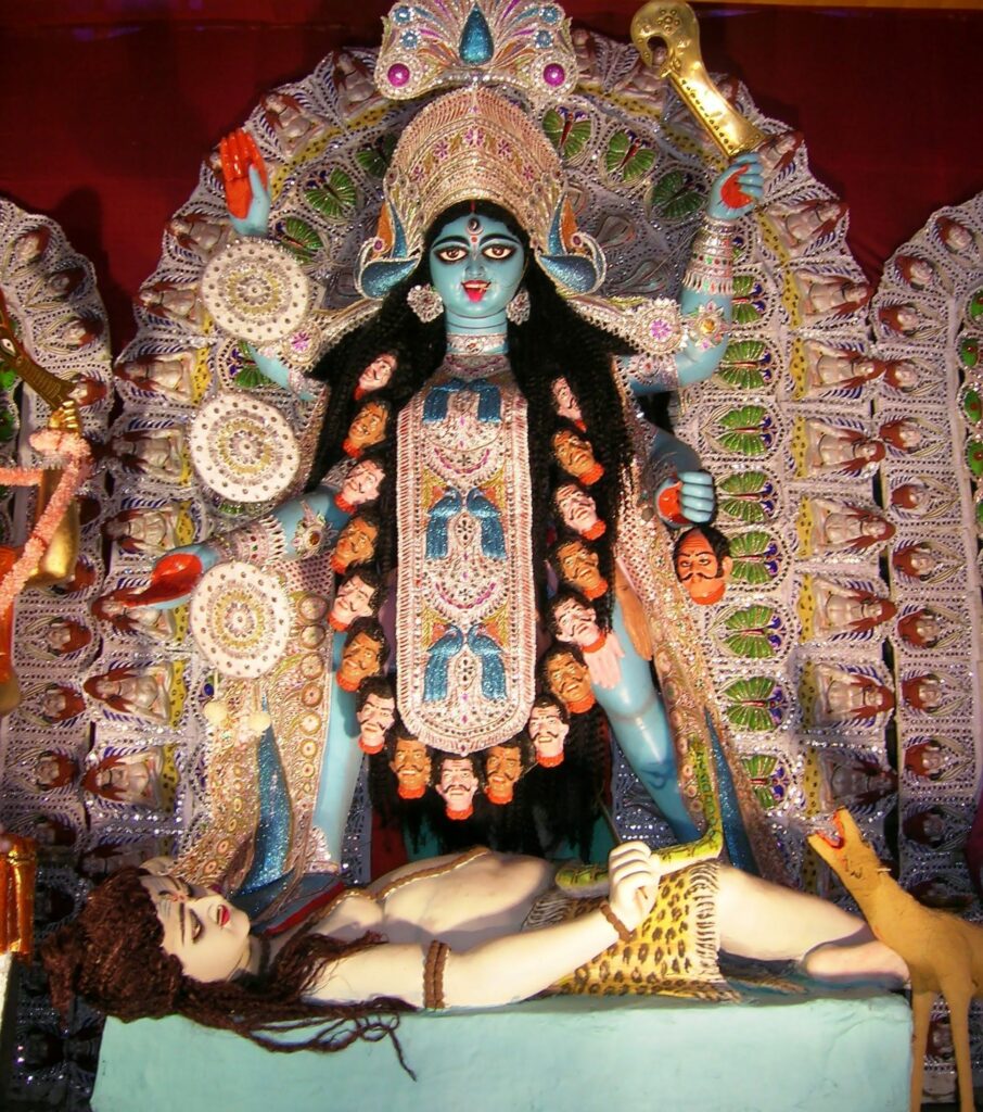 Kali is a powerful and decisive goddess, associated with death and destruction. 