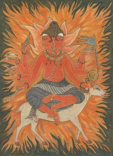 Agni is the Vedic god of fire.